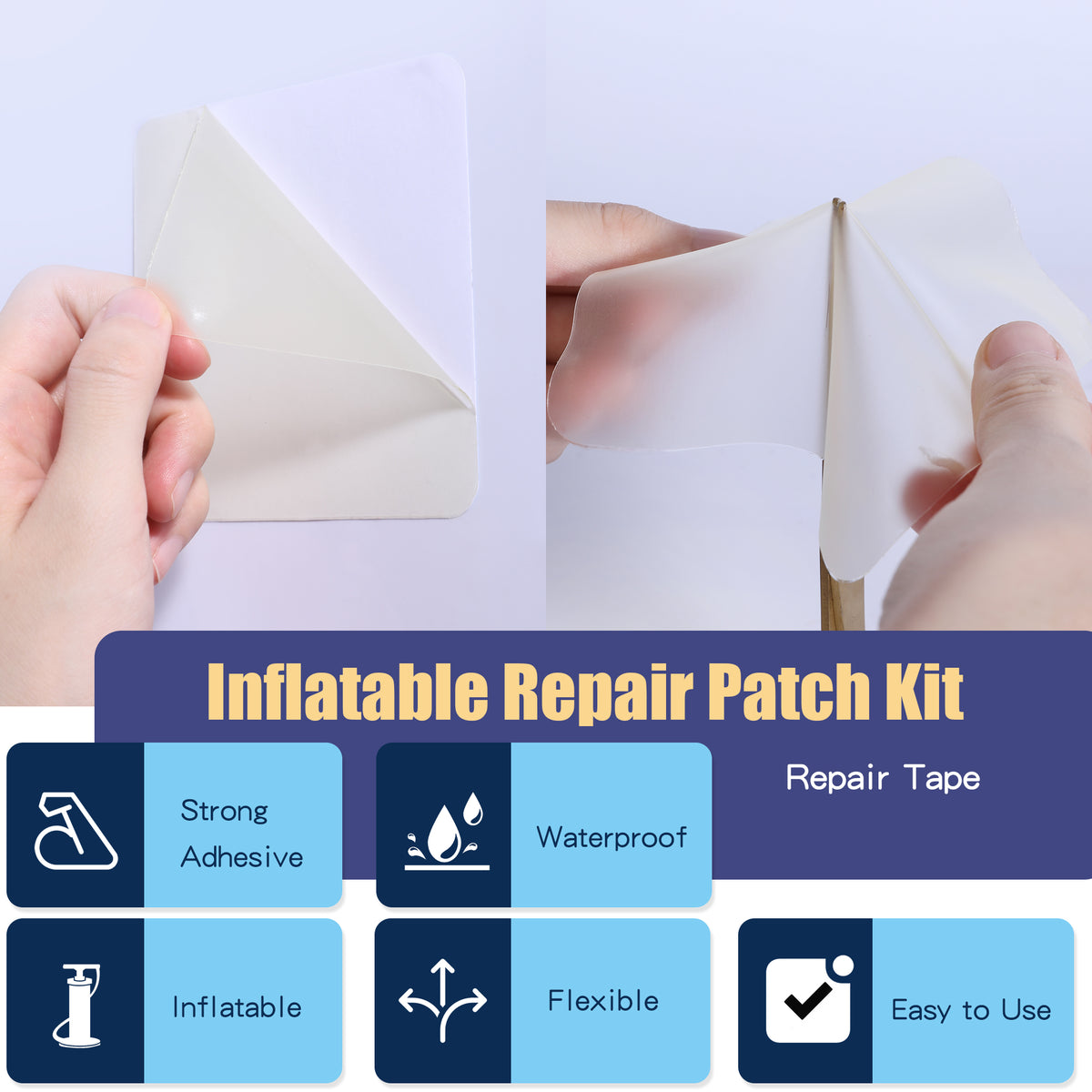 Patching Kit For Inflatables Inflatable Patch Repair Kit - Waterproof TPU Pool Repair Tape, Heavy D ...